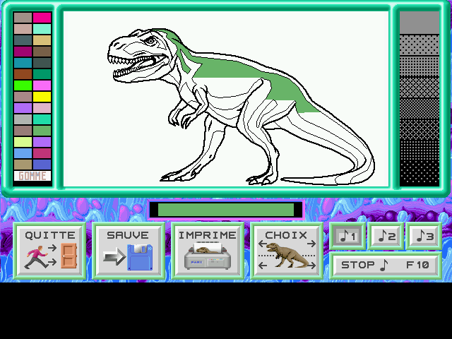 Dinosaures (Les) [Falcon030] atari screenshot